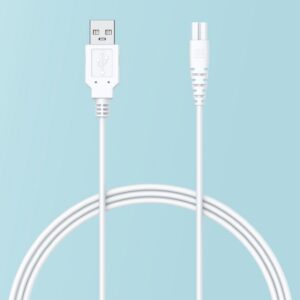 8-shaped port charging cable for dental flosser